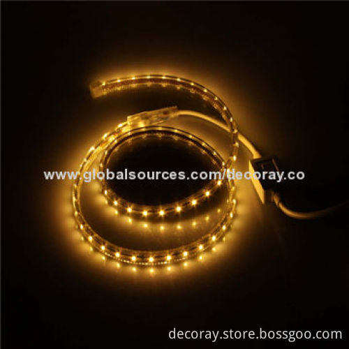 RGB high-voltage SMD flexible LED strip, SMD 3528,AC 220V leads/lifespan 30,000hrs/skid-proof/60 LEDNew